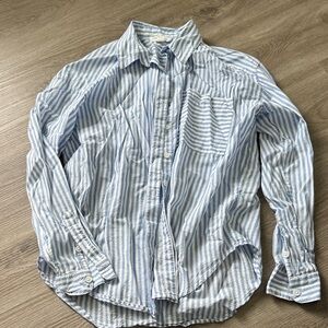 Blue Striped Button Down Shirt